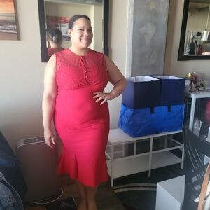 Red Valentines day Betty Boop Body Con Plus Size Dress